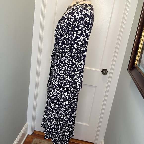 L.k.Bennett London Print Wrap Dress Size:10 - Picture 2 of 11
